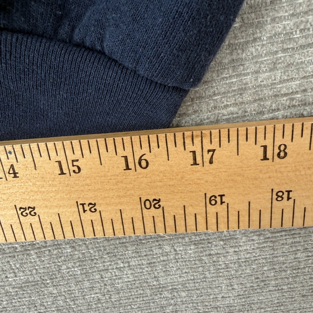 Vintage Y2K Fruit Loom Sunflower Sweatshirt Women XL Navy Blue Cottage Country - Picture 8 of 9